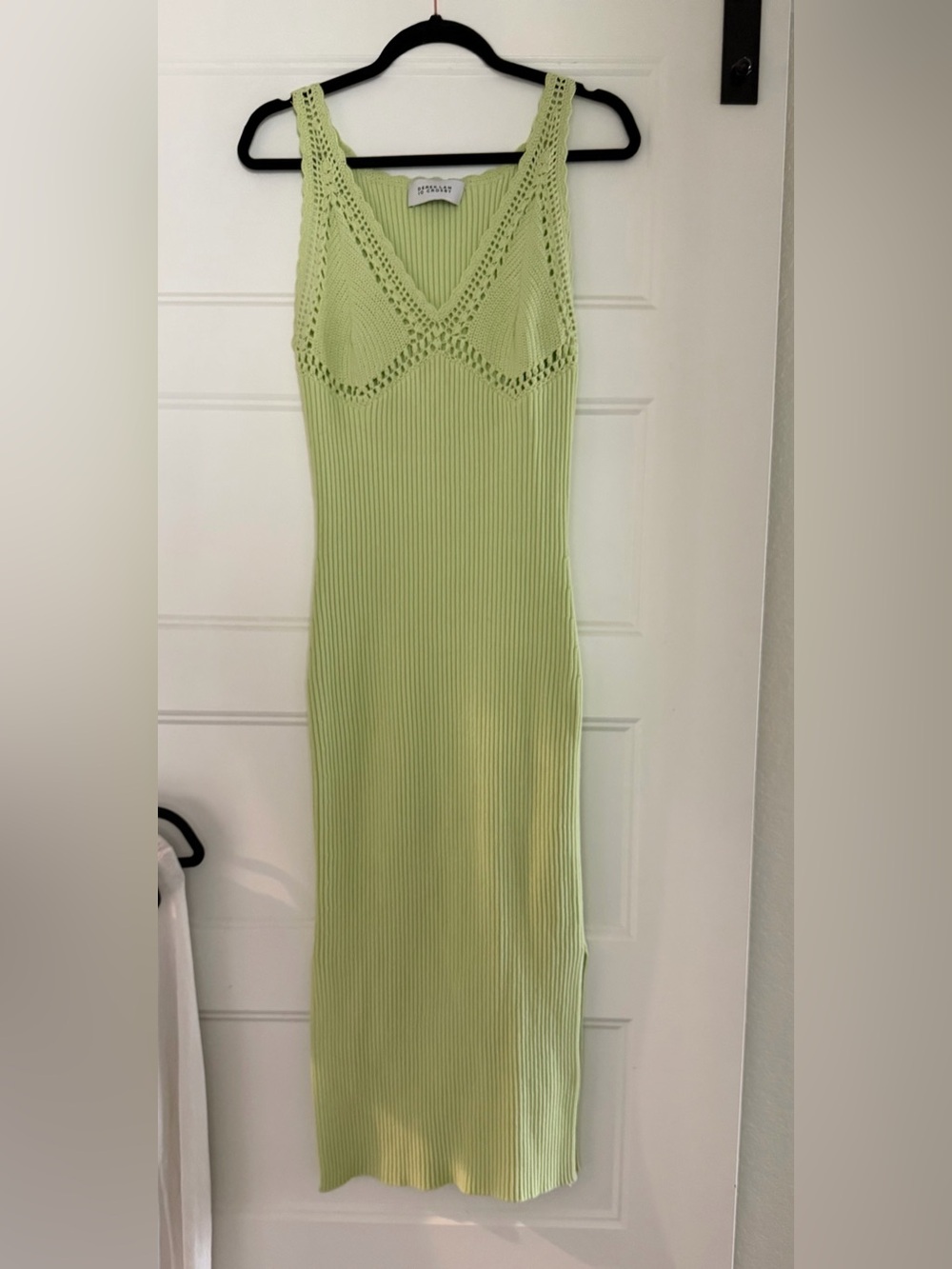Derek Lam Crosby Pastel Green Knit Midi Dress - Picture 5 of 7